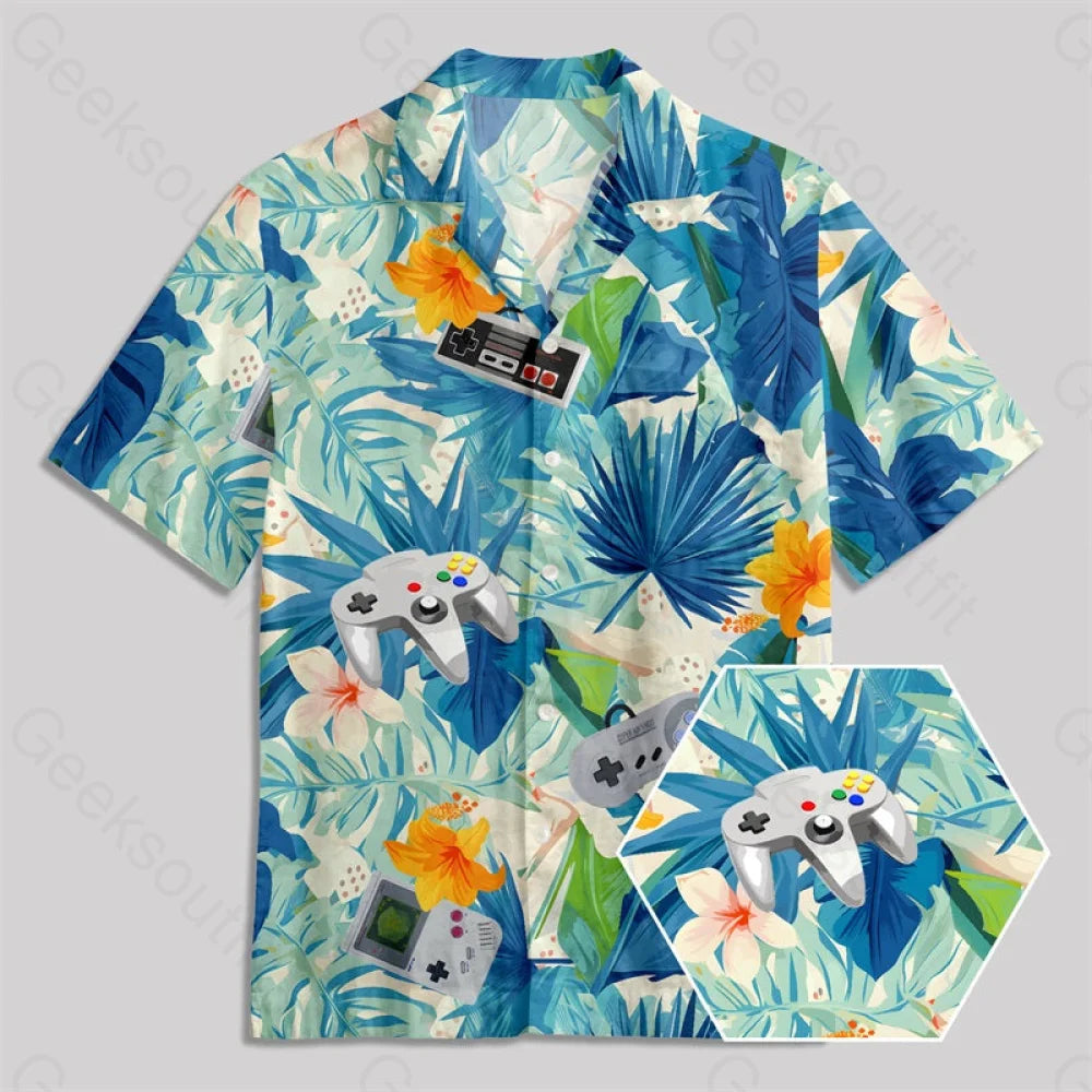 Chemise Hawaïenne à Poche - Ambiance Hawaïenne et Joueurs Rétro