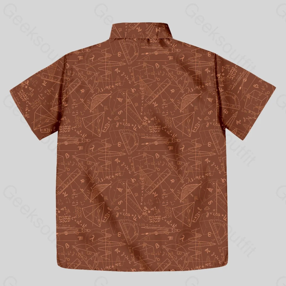 Chemise Hawaïenne à Poche - Géométrie Mathématique Deux