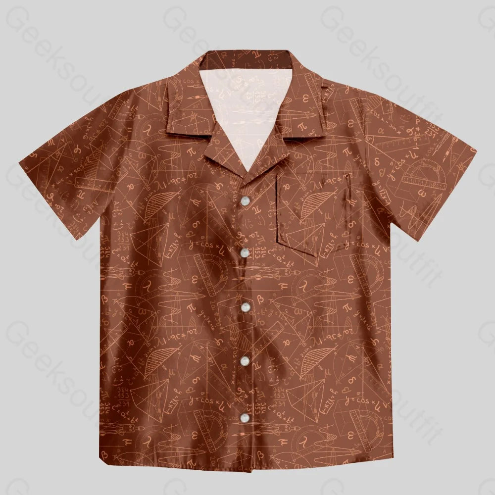 Chemise Hawaïenne à Poche - Géométrie Mathématique Deux